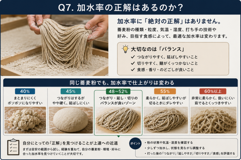 十割蕎麦の加水率は何%が正解?熟練のそば職人が悩む「麺がくっつく原因」を製粉屋が考察。